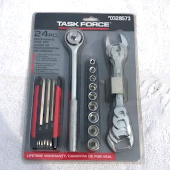 Mechanics Tool Set . 24Pc . Task Force ........... New in Package - Picture 1 of 4